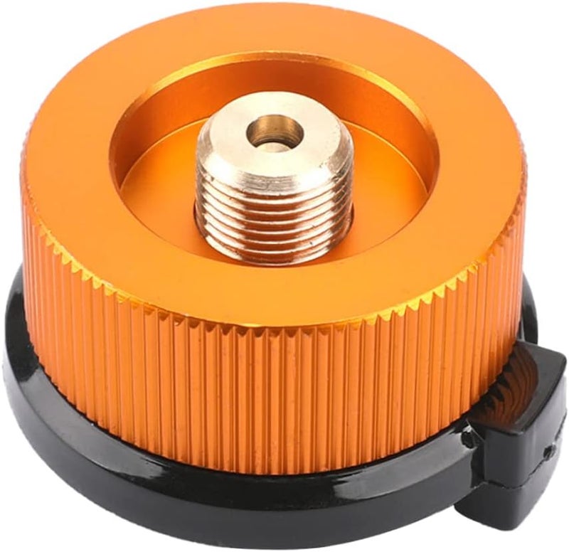woobles Camping Stove Adapter, Outdoor Small Tank Gas Adapter Converter, Gas Cartridge Piston Adapter, Gas Conversion Head Adapter for Butane Canister Screw - Image 1